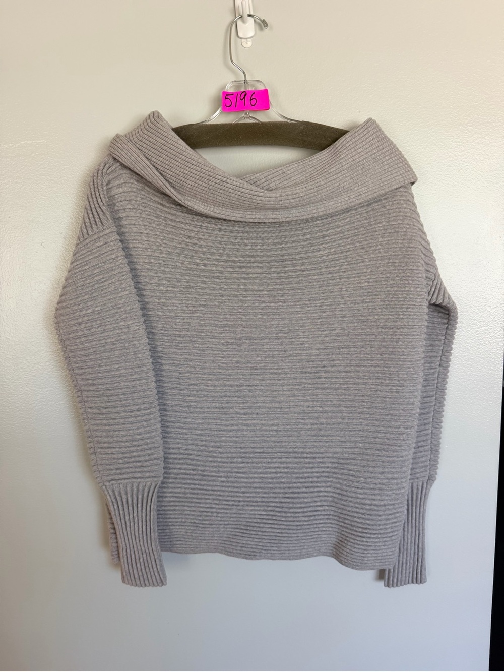Victoria Beckham Ribbed Off Shoulder Sweater - Picture 2 of 5